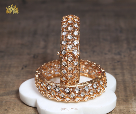 Chanchala Moissanite Bangle Set