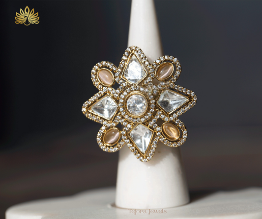 Padma Moissanite Cocktail Ring