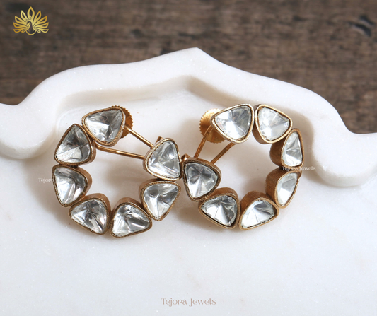 Ekta Moissanite Hoop Earrings