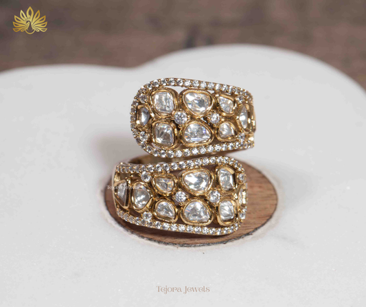 Kirti Opulent Moissanite Statement Ring