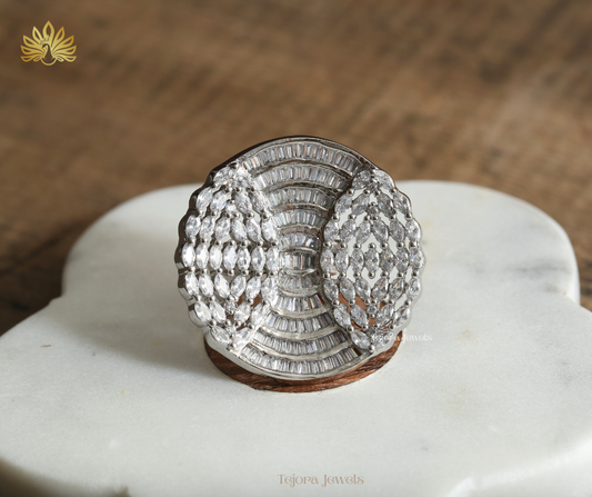 Ava Royal Baguette & Marquise Statement Cocktail Ring