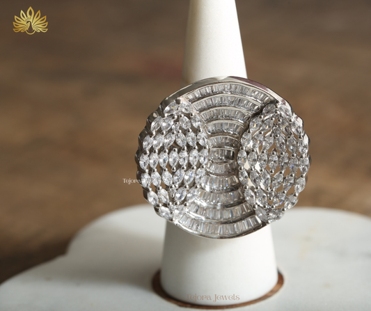 Ava Royal Baguette & Marquise Statement Cocktail Ring