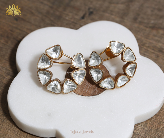 Ekta Moissanite Hoop Earrings